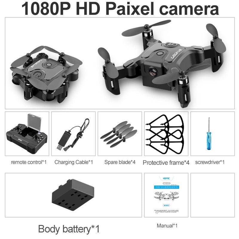 V2 Mini Drone - 4K 1080P HD Camera WiFi Fpv Air Pressure Altitude Hold Professional Foldable Quadcopter RC Drone Kid Toys GIft 8 V2 Mini Drone - 4K 1080P HD Camera WiFi Fpv Air Pressure Altitude Hold Professional Foldable Quadcopter RC Drone Kid Toys GIft - Image 8