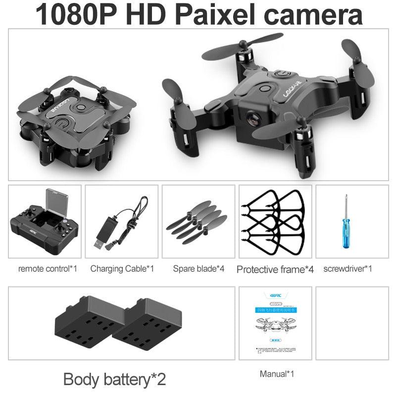 V2 Mini Drone - 4K 1080P HD Camera WiFi Fpv Air Pressure Altitude Hold Professional Foldable Quadcopter RC Drone Kid Toys GIft 6 V2 Mini Drone - 4K 1080P HD Camera WiFi Fpv Air Pressure Altitude Hold Professional Foldable Quadcopter RC Drone Kid Toys GIft - Image 6