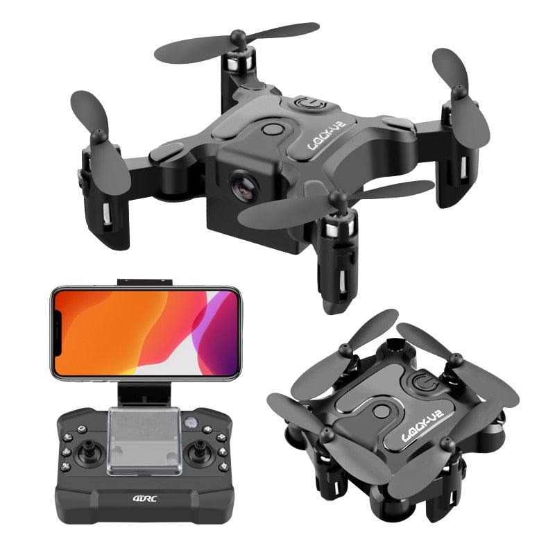V2 Mini Drone - 4K 1080P HD Camera WiFi Fpv Air Pressure Altitude Hold Professional Foldable Quadcopter RC Drone Kid Toys GIft