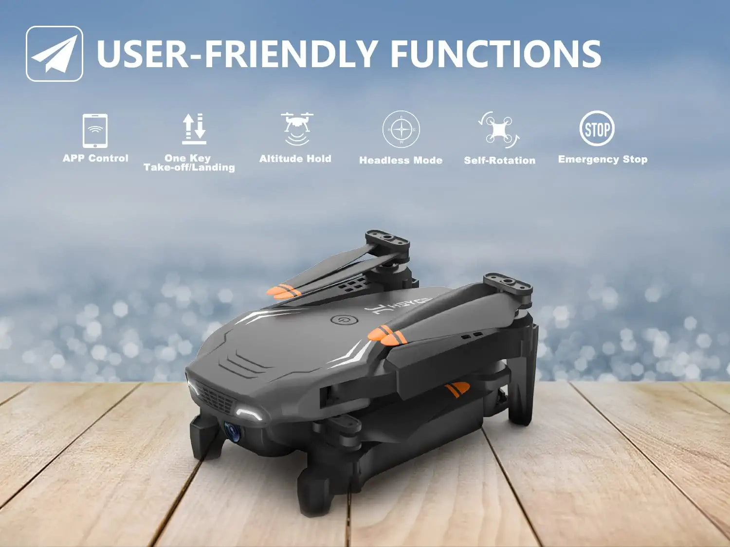 Heygelo S90 Drone with Camera for Adults - 1080P HD Mini FPV Drones for Kids Beginners, Voice/Gesture Control,2 Batteries 4 Heygelo S90 Drone with Camera for Adults - 1080P HD Mini FPV Drones for Kids Beginners, Voice/Gesture Control,2 Batteries — изображение 4