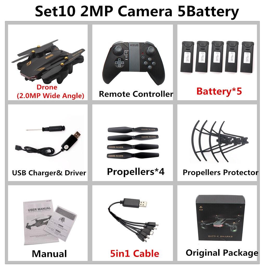 VISUO XS809S Drone - Super Long Flight Time Foldable Selfie Drone with 0.3MP/2MP Wifi FPV Camera Dron XS809HW Upgraded RC Helicopter 10 VISUO XS809S Drone - Super Long Flight Time Foldable Selfie Drone with 0.3MP/2MP Wifi FPV Camera Dron XS809HW Upgraded RC Helicopter — изображение 10