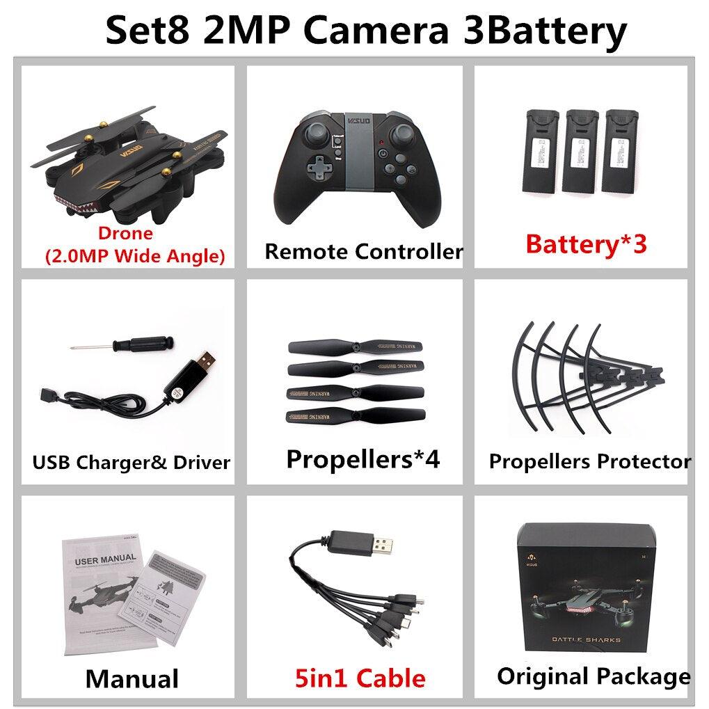 VISUO XS809S Drone - Super Long Flight Time Foldable Selfie Drone with 0.3MP/2MP Wifi FPV Camera Dron XS809HW Upgraded RC Helicopter 8 VISUO XS809S Drone - Super Long Flight Time Foldable Selfie Drone with 0.3MP/2MP Wifi FPV Camera Dron XS809HW Upgraded RC Helicopter — изображение 8