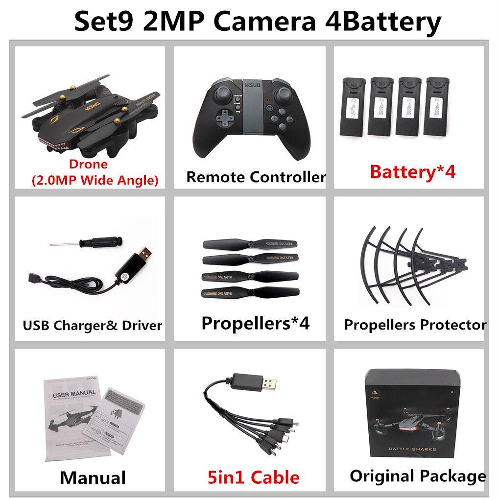 VISUO XS809S Drone - Super Long Flight Time Foldable Selfie Drone with 0.3MP/2MP Wifi FPV Camera Dron XS809HW Upgraded RC Helicopter 5 VISUO XS809S Drone - Super Long Flight Time Foldable Selfie Drone with 0.3MP/2MP Wifi FPV Camera Dron XS809HW Upgraded RC Helicopter — изображение 5