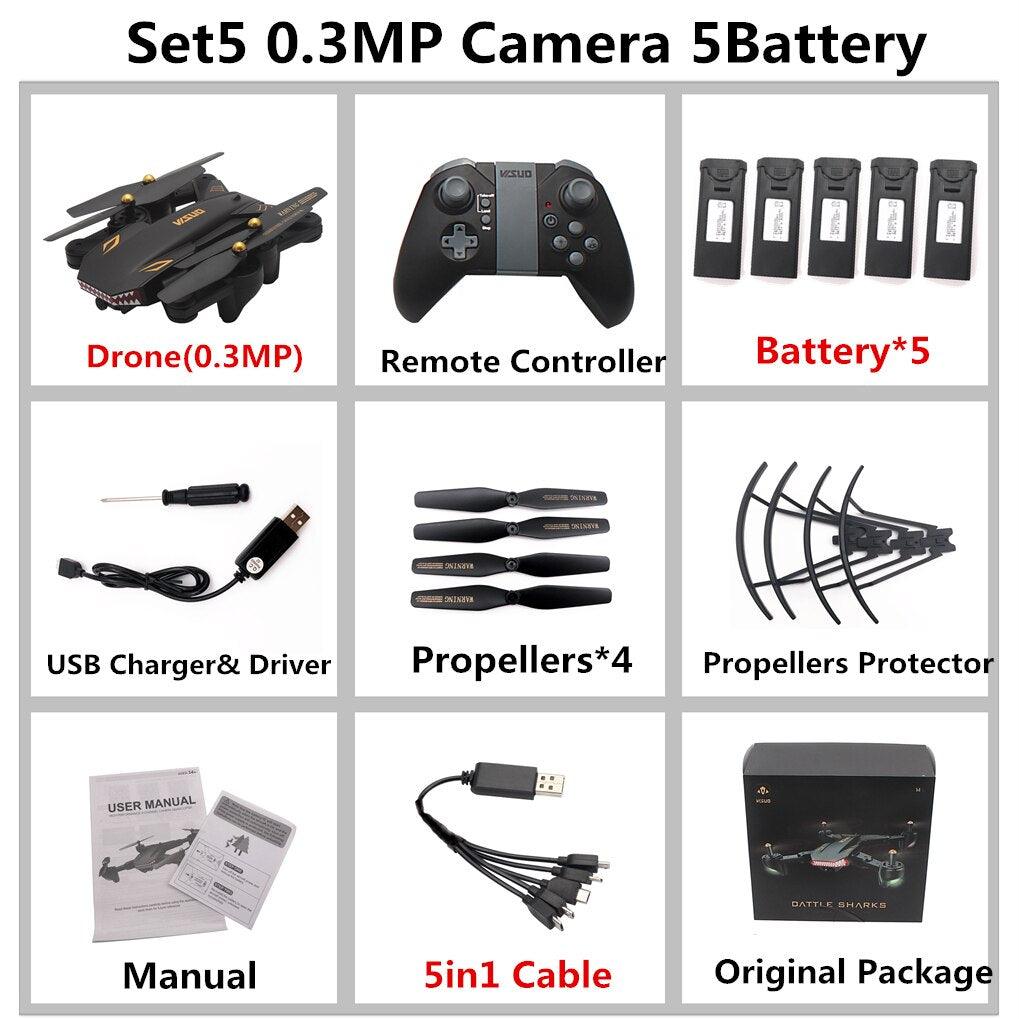 VISUO XS809S Drone - Super Long Flight Time Foldable Selfie Drone with 0.3MP/2MP Wifi FPV Camera Dron XS809HW Upgraded RC Helicopter 4 VISUO XS809S Drone - Super Long Flight Time Foldable Selfie Drone with 0.3MP/2MP Wifi FPV Camera Dron XS809HW Upgraded RC Helicopter — изображение 4