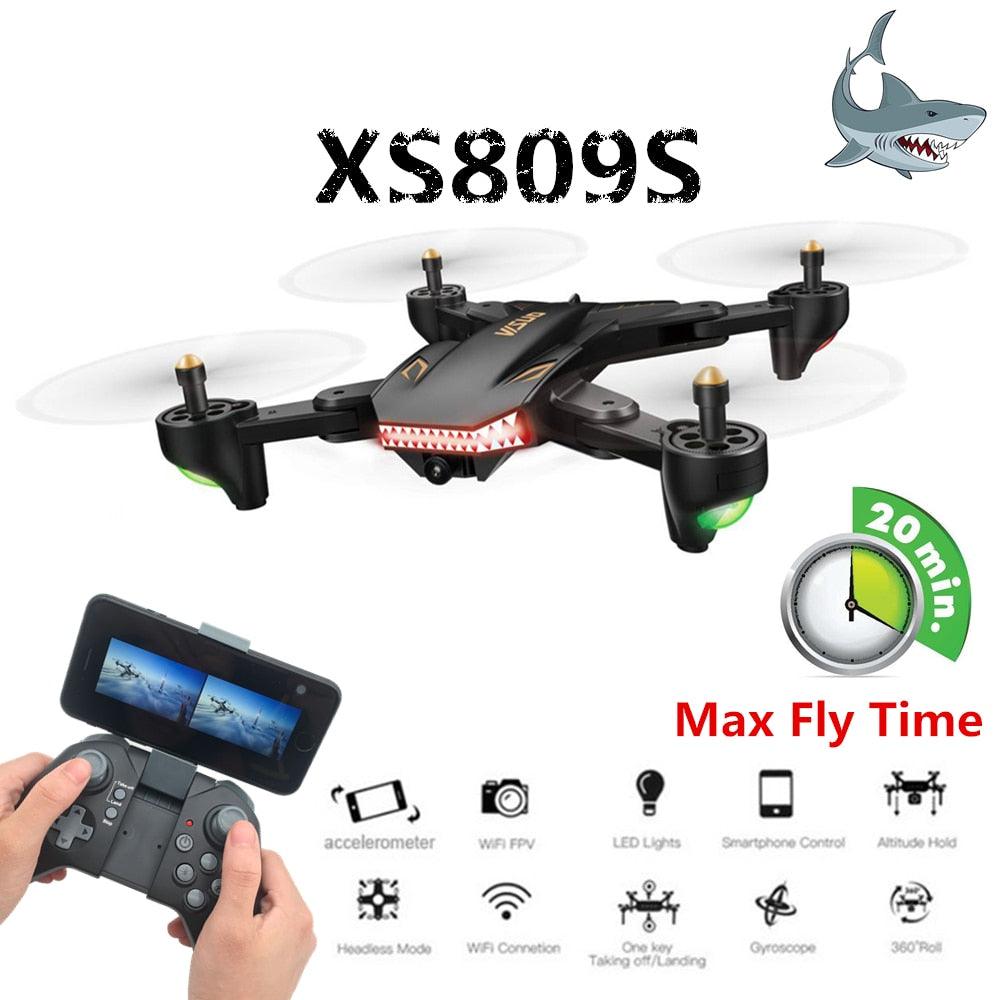 VISUO XS809S Drone - Super Long Flight Time Foldable Selfie Drone with 0.3MP/2MP Wifi FPV Camera Dron XS809HW Upgraded RC Helicopter 2 VISUO XS809S Drone - Super Long Flight Time Foldable Selfie Drone with 0.3MP/2MP Wifi FPV Camera Dron XS809HW Upgraded RC Helicopter — изображение 2