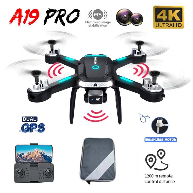 A19 Pro Drone - 2023 New GPS Professionele Dual Hd Camera Optische Stroom Positionering Vermijden Opvouwbare Quadcopter Rc Speelgoed 2 A19 Pro Drone - 2023 New GPS Professionele Dual Hd Camera Optische Stroom Positionering Vermijden Opvouwbare Quadcopter Rc Speelgoed - صورة A19 Pro Drone - 2023 New GPS Professionele Dual Hd Camera Optische Stroom Positionering Vermijden Opvouwbare Quadcopter Rc Speelgoed - صورة 2