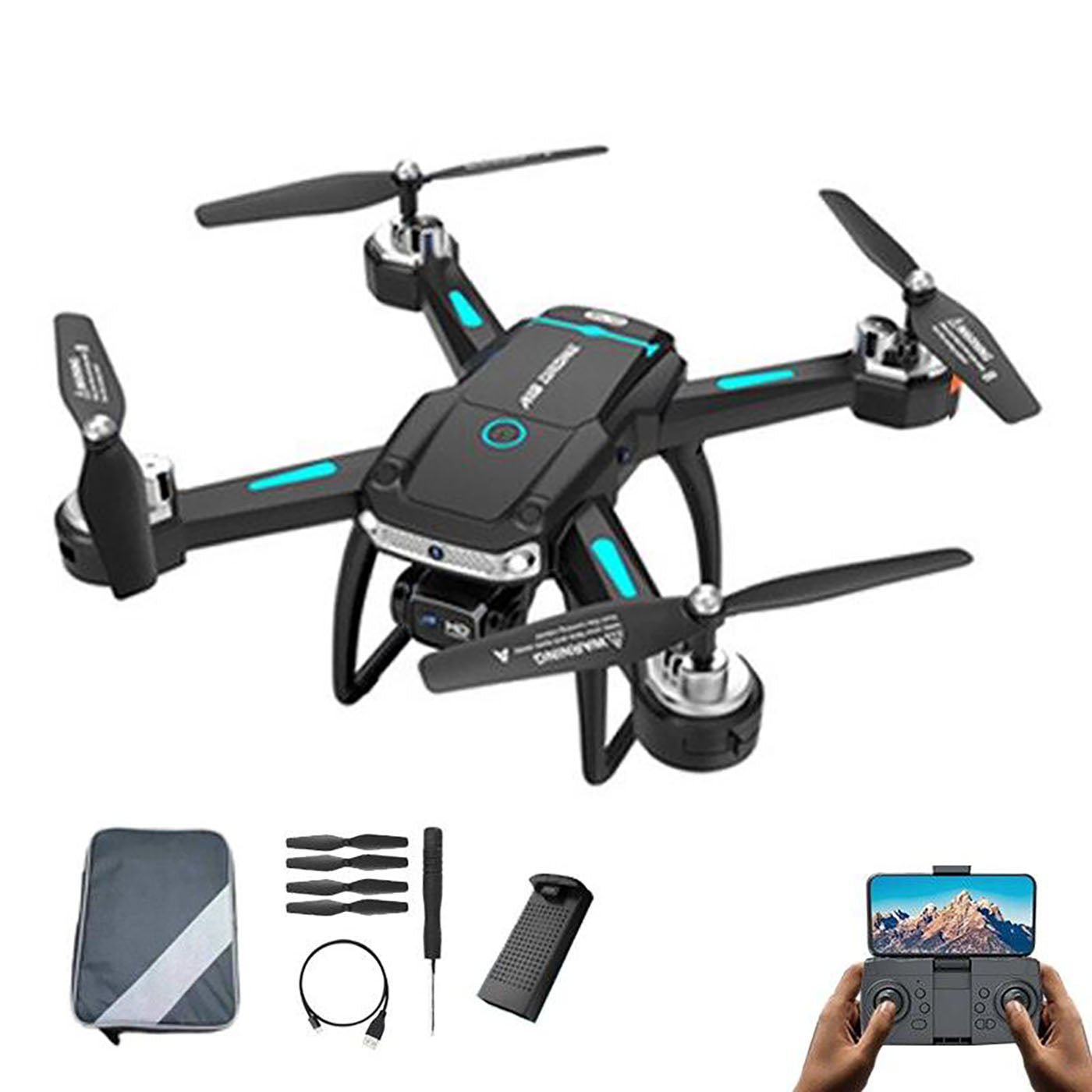 A19 Pro Drone - 2023 New GPS Professionele Dual Hd Camera Optische Stroom Positionering Vermijden Opvouwbare Quadcopter Rc Speelgoed 1 A19 Pro Drone - 2023 New GPS Professionele Dual Hd Camera Optische Stroom Positionering Vermijden Opvouwbare Quadcopter Rc Speelgoed
