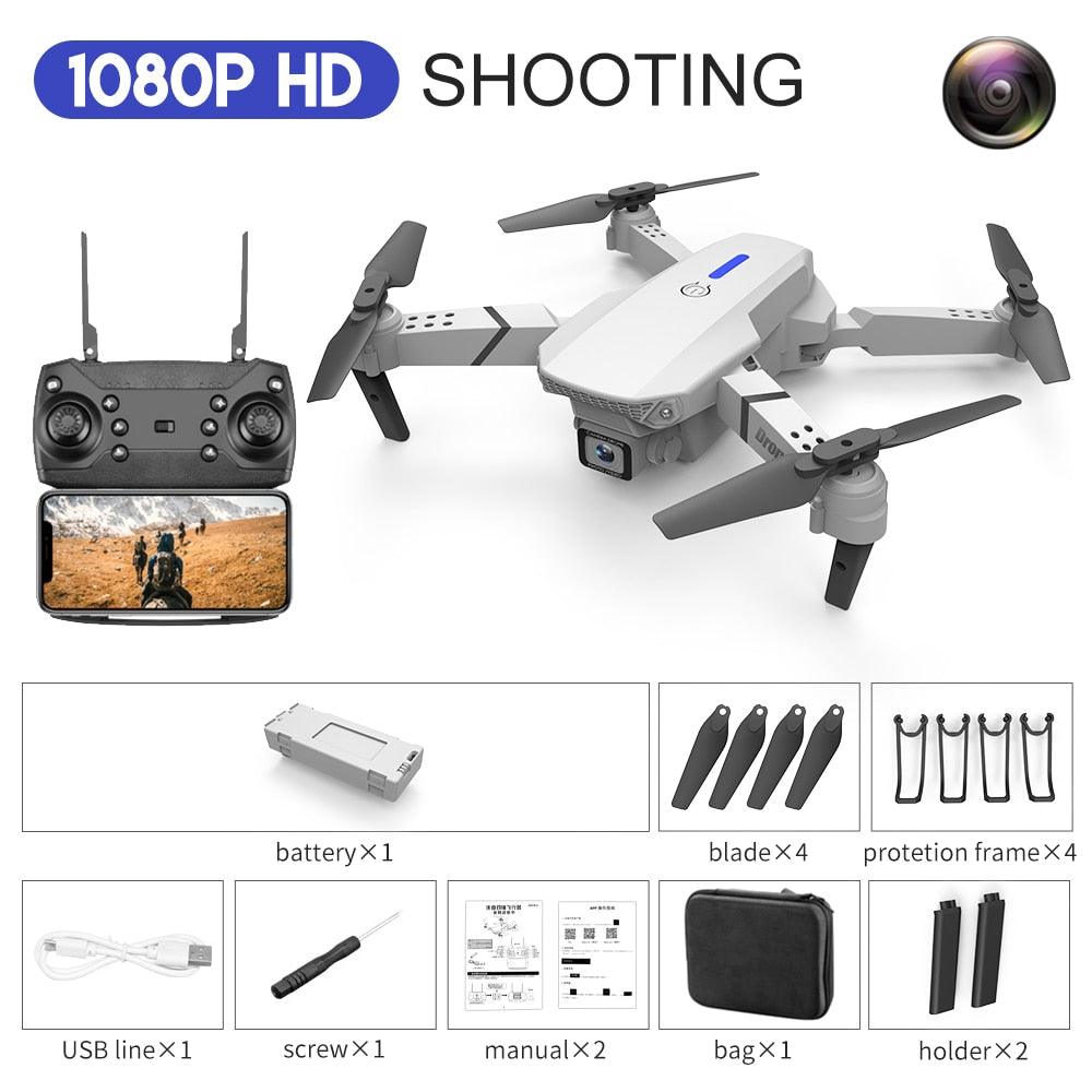 E88 Pro Drone - 2023 New Drone 4K Wide Angle HD Camera Foldable RC Helicopter WIFI FPV Height Hold Gift Toy 14 E88 Pro Drone - 2023 New Drone 4K Wide Angle HD Camera Foldable RC Helicopter WIFI FPV Height Hold Gift Toy - صورة E88 Pro Drone - 2023 New Drone 4K Wide Angle HD Camera Foldable RC Helicopter WIFI FPV Height Hold Gift Toy - صورة 14