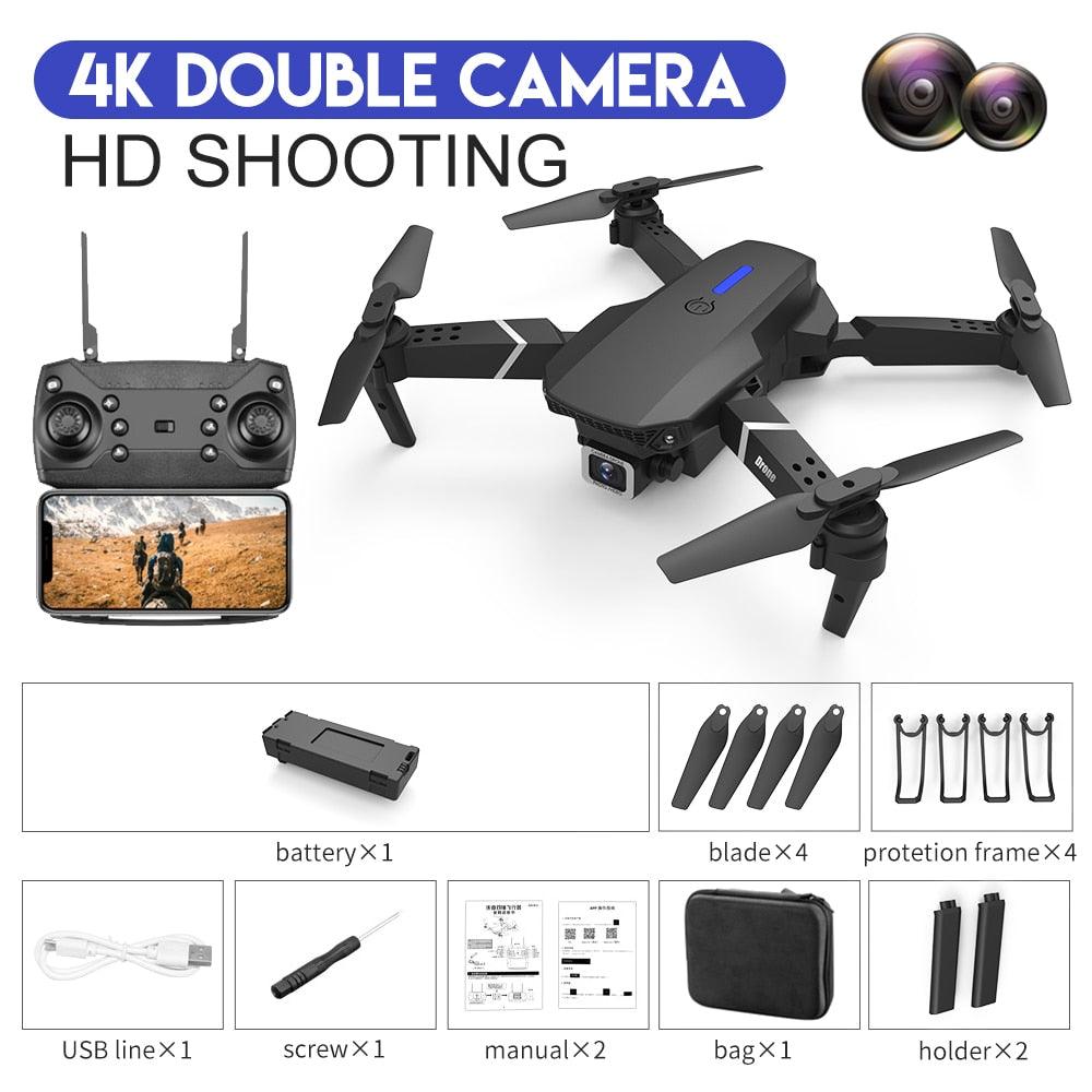 E88 Pro Drone - 2023 New Drone 4K Wide Angle HD Camera Foldable RC Helicopter WIFI FPV Height Hold Gift Toy 4 E88 Pro Drone - 2023 New Drone 4K Wide Angle HD Camera Foldable RC Helicopter WIFI FPV Height Hold Gift Toy - Image 4