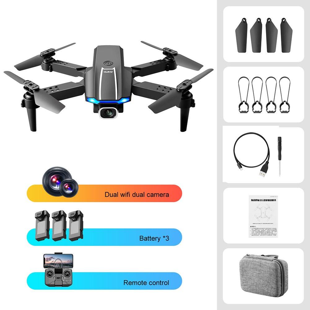 YLRC S65 Drone - 4K HD Camera WiFi Headless Mode 2.4GHz Foldable Quadcopter Toys Real-time transmission Helicopter Toys 15 YLRC S65 Drone - 4K HD Camera WiFi Headless Mode 2.4GHz Foldable Quadcopter Toys Real-time transmission Helicopter Toys - صورة YLRC S65 Drone - 4K HD Camera WiFi Headless Mode 2.4GHz Foldable Quadcopter Toys Real-time transmission Helicopter Toys - صورة 15