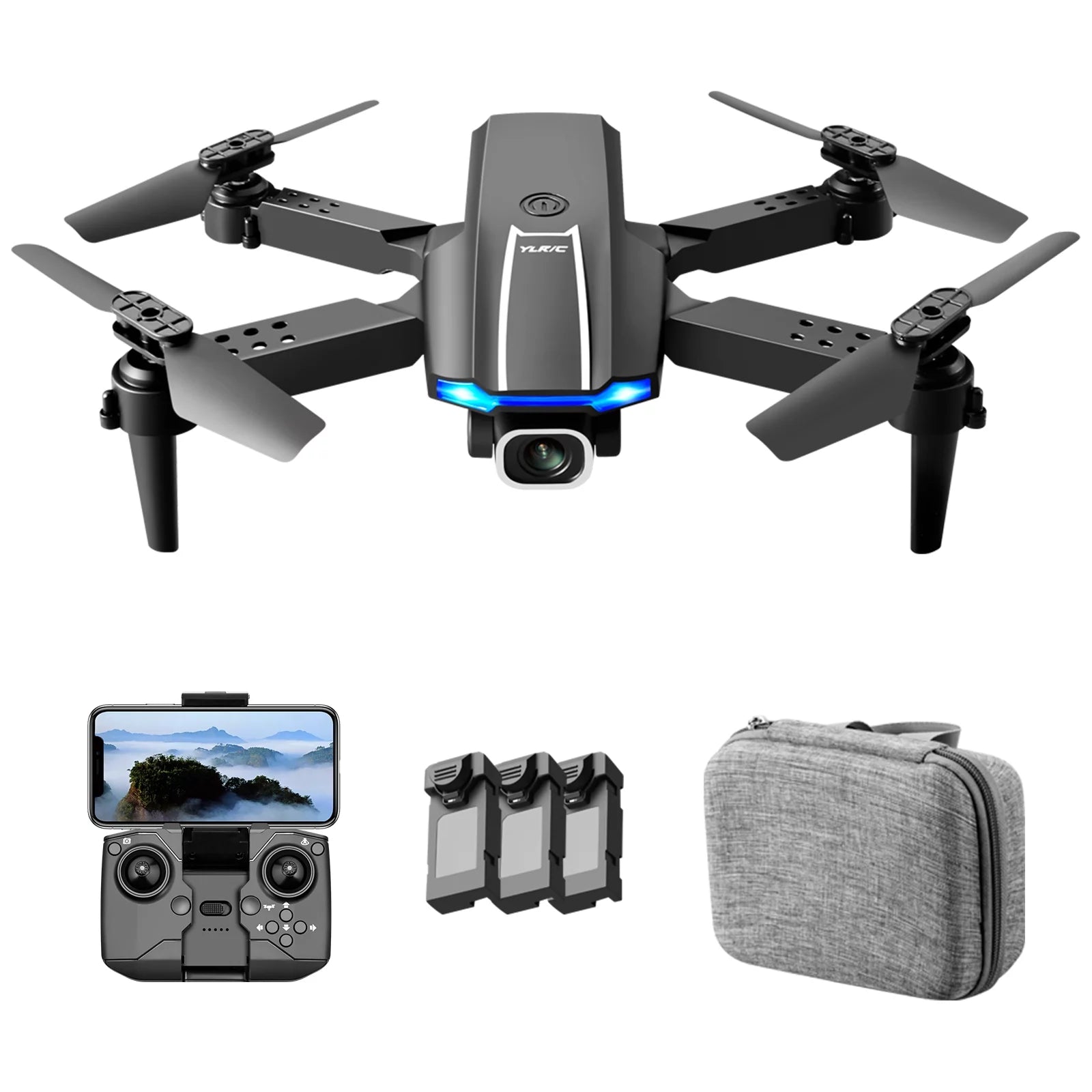 YLRC S65 Drone - 4K HD Camera WiFi Headless Mode 2.4GHz Foldable Quadcopter Toys Real-time transmission Helicopter Toys 2 YLRC S65 Drone - 4K HD Camera WiFi Headless Mode 2.4GHz Foldable Quadcopter Toys Real-time transmission Helicopter Toys - صورة YLRC S65 Drone - 4K HD Camera WiFi Headless Mode 2.4GHz Foldable Quadcopter Toys Real-time transmission Helicopter Toys - صورة 2