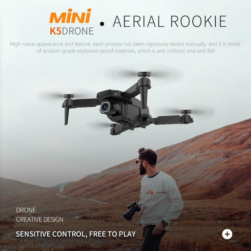 K5 Mini Drone - 4K HD Dual Camera 2.4G Wifi FPV Air Pressure Fixed Height Foldable Quadcopter RC Helicopter Gifts Toys 22 K5 Mini Drone - 4K HD Dual Camera 2.4G Wifi FPV Air Pressure Fixed Height Foldable Quadcopter RC Helicopter Gifts Toys - Image 22