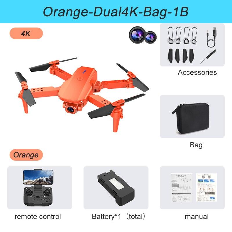 K5 Mini Drone - 4K HD Dual Camera 2.4G Wifi FPV Air Pressure Fixed Height Foldable Quadcopter RC Helicopter Gifts Toys 3 K5 Mini Drone - 4K HD Dual Camera 2.4G Wifi FPV Air Pressure Fixed Height Foldable Quadcopter RC Helicopter Gifts Toys - Image 3