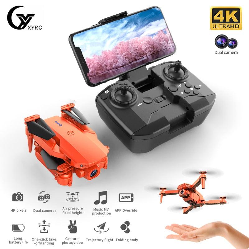 K5 Mini Drone - 4K HD Dual Camera 2.4G Wifi FPV Air Pressure Fixed Height Foldable Quadcopter RC Helicopter Gifts Toys 2 K5 Mini Drone - 4K HD Dual Camera 2.4G Wifi FPV Air Pressure Fixed Height Foldable Quadcopter RC Helicopter Gifts Toys - Image 2