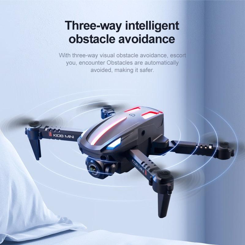 K108 Drone - 4K HD Camera Three-sided Obstacle Avoidance Fixed Height Professional Foldable Quadcopter Boy for Toys - صورة K108 Drone - 4K HD Camera Three-sided Obstacle Avoidance Fixed Height Professional Foldable Quadcopter Boy for Toys - صورة 24