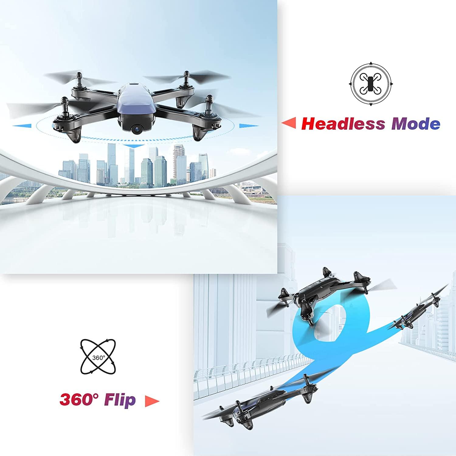 Cheerwing U89S Drone - for Kids and Adults, 1080 HD Camera Drone WiFi 2.4G RC Drone Quadcopter,One Key Take/Off,Altitude Hold,3D Flip 2 Cheerwing U89S Drone - for Kids and Adults, 1080 HD Camera Drone WiFi 2.4G RC Drone Quadcopter,One Key Take/Off,Altitude Hold,3D Flip - Image 2