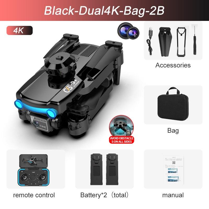 CS9 Drone - 4K Dual Optical Flow Drone WIFI FPV 2.4GHz Height Keeping Obstacle Avoidance Four Axis Foldable RC Quadcopter Aircraft Toy 20 CS9 Drone - 4K Dual Optical Flow Drone WIFI FPV 2.4GHz Height Keeping Obstacle Avoidance Four Axis Foldable RC Quadcopter Aircraft Toy - Image 20