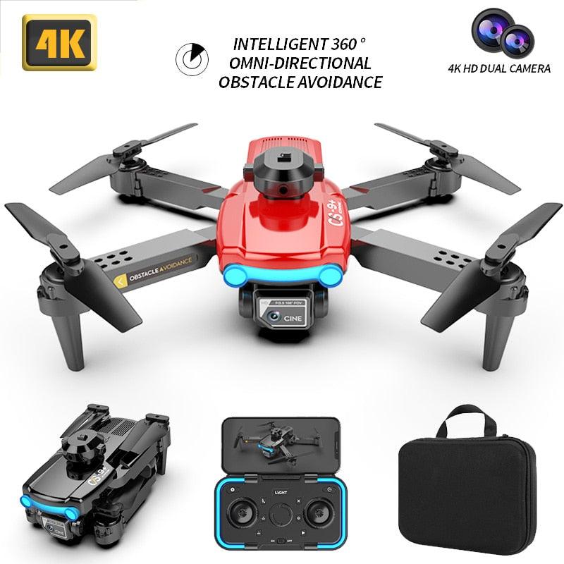 CS9 Drone - 4K Dual Optical Flow Drone WIFI FPV 2.4GHz Height Keeping Obstacle Avoidance Four Axis Foldable RC Quadcopter Aircraft Toy 2 CS9 Drone - 4K Dual Optical Flow Drone WIFI FPV 2.4GHz Height Keeping Obstacle Avoidance Four Axis Foldable RC Quadcopter Aircraft Toy - Image 2