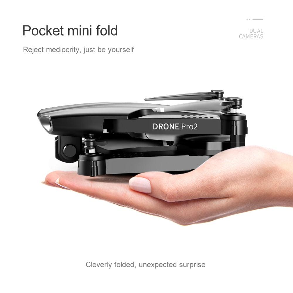 E99 Pro Drone With HD Camera -  4K Dual Camera 25 Minutes 200M Distance Headless Model Night Flying WIFI Foldable Drone — изображение 31