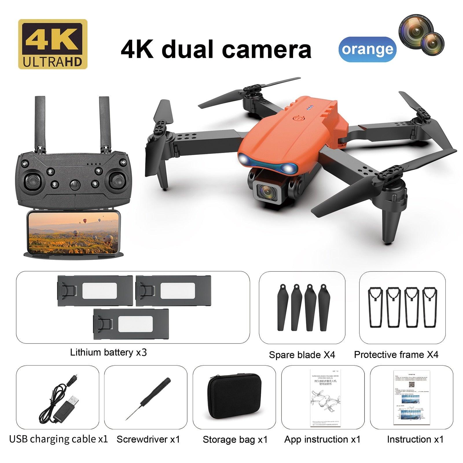 E99 Pro Drone With HD Camera - 4K Dual Camera 25 Minutes 200M Distance Headless Model Night Flying WIFI Foldable Drone 21 E99 Pro Drone With HD Camera - 4K Dual Camera 25 Minutes 200M Distance Headless Model Night Flying WIFI Foldable Drone - Image 21