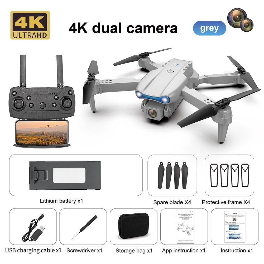 E99 Pro Drone With HD Camera - 4K Dual Camera 25 Minutes 200M Distance Headless Model Night Flying WIFI Foldable Drone 13 E99 Pro Drone With HD Camera - 4K Dual Camera 25 Minutes 200M Distance Headless Model Night Flying WIFI Foldable Drone - Image 13