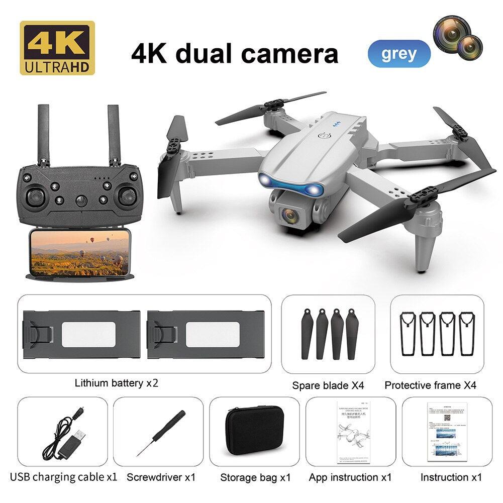 E99 Pro Drone With HD Camera - 4K Dual Camera 25 Minutes 200M Distance Headless Model Night Flying WIFI Foldable Drone 10 E99 Pro Drone With HD Camera - 4K Dual Camera 25 Minutes 200M Distance Headless Model Night Flying WIFI Foldable Drone - Image 10