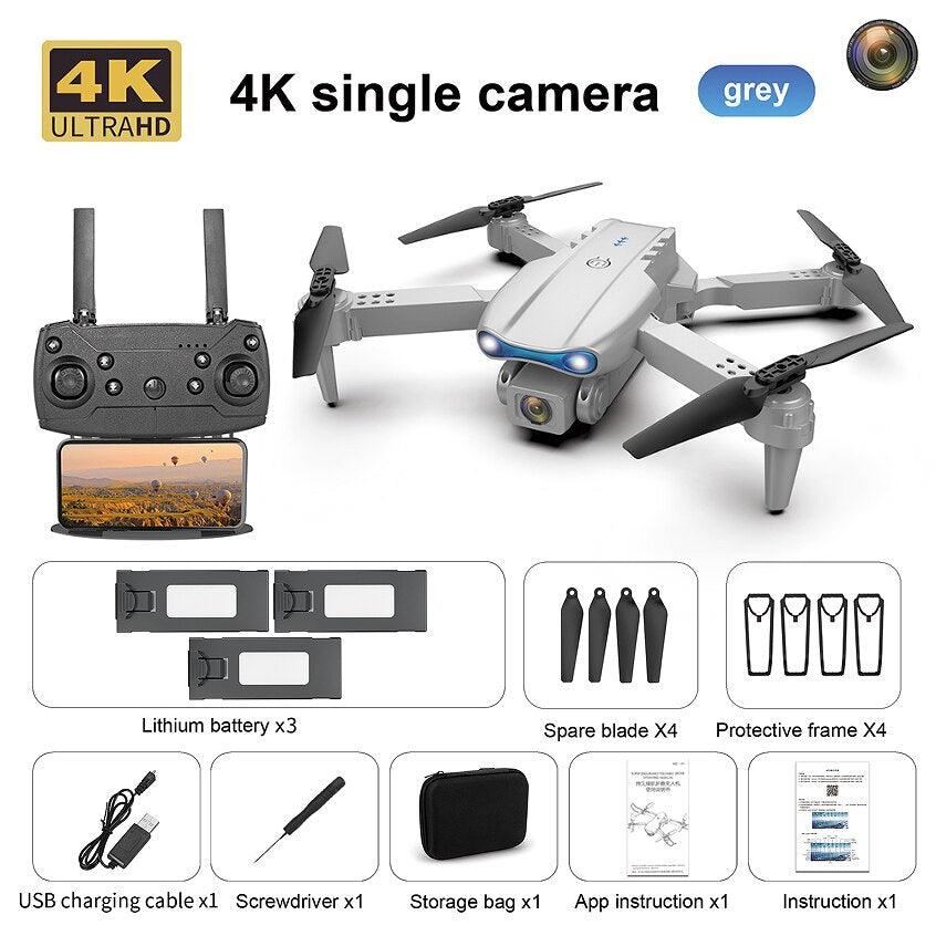 E99 Pro Drone With HD Camera - 4K Dual Camera 25 Minutes 200M Distance Headless Model Night Flying WIFI Foldable Drone 2 E99 Pro Drone With HD Camera - 4K Dual Camera 25 Minutes 200M Distance Headless Model Night Flying WIFI Foldable Drone - Image 2