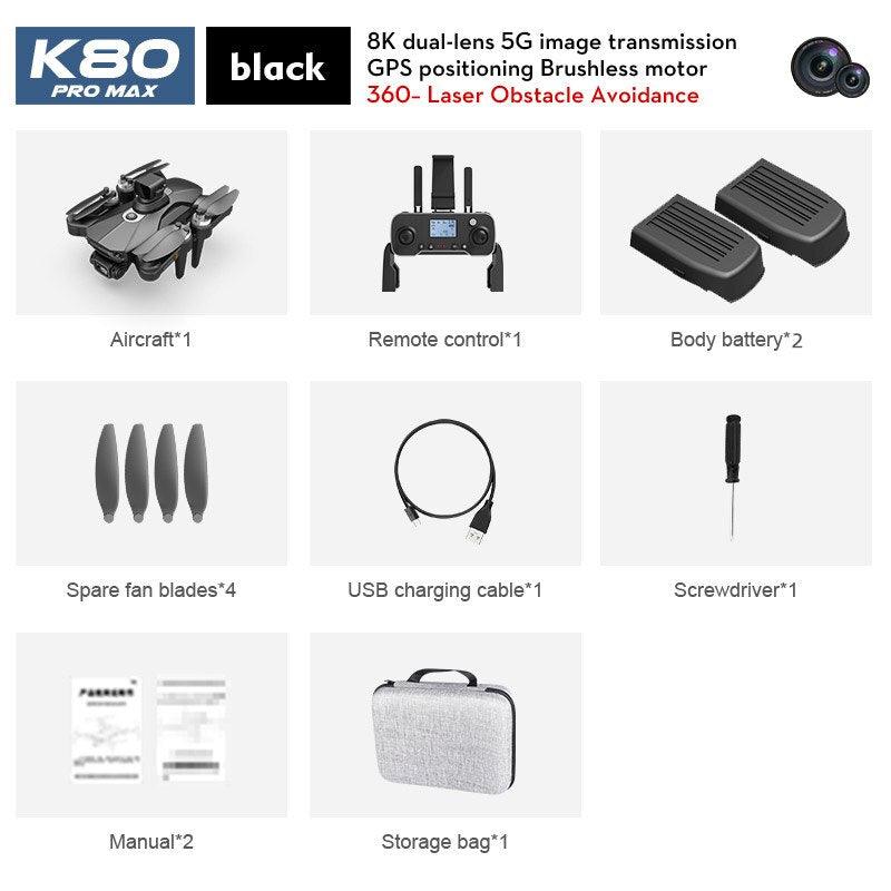 XYRC K80 PRO MAX GPS Drone - 4K Professional 8K Dual HD Camera Laser Obstacle Avoidance Brushless Folding Quadcopter RC Helicopter 16 XYRC K80 PRO MAX GPS Drone - 4K Professional 8K Dual HD Camera Laser Obstacle Avoidance Brushless Folding Quadcopter RC Helicopter - صورة XYRC K80 PRO MAX GPS Drone - 4K Professional 8K Dual HD Camera Laser Obstacle Avoidance Brushless Folding Quadcopter RC Helicopter - صورة 16