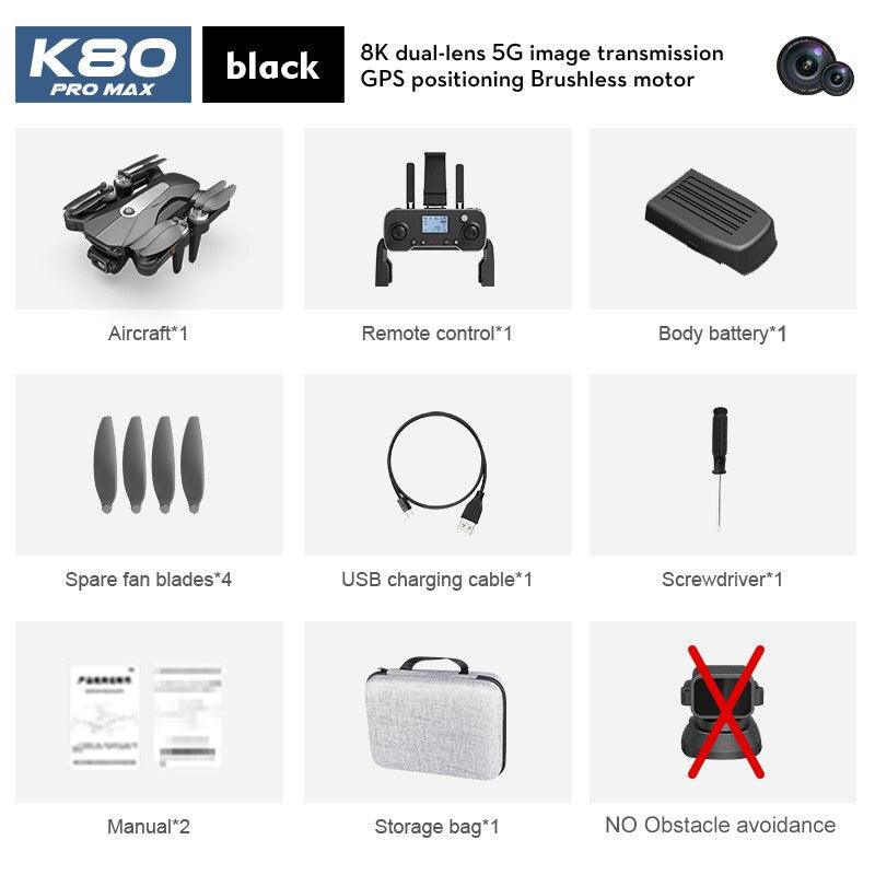 XYRC K80 PRO MAX GPS Drone - 4K Professional 8K Dual HD Camera Laser Obstacle Avoidance Brushless Folding Quadcopter RC Helicopter 14 XYRC K80 PRO MAX GPS Drone - 4K Professional 8K Dual HD Camera Laser Obstacle Avoidance Brushless Folding Quadcopter RC Helicopter - صورة XYRC K80 PRO MAX GPS Drone - 4K Professional 8K Dual HD Camera Laser Obstacle Avoidance Brushless Folding Quadcopter RC Helicopter - صورة 14