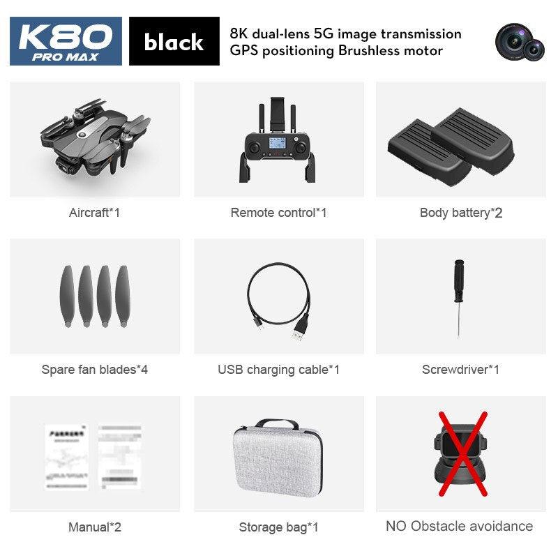XYRC K80 PRO MAX GPS Drone - 4K Professional 8K Dual HD Camera Laser Obstacle Avoidance Brushless Folding Quadcopter RC Helicopter 13 XYRC K80 PRO MAX GPS Drone - 4K Professional 8K Dual HD Camera Laser Obstacle Avoidance Brushless Folding Quadcopter RC Helicopter - صورة XYRC K80 PRO MAX GPS Drone - 4K Professional 8K Dual HD Camera Laser Obstacle Avoidance Brushless Folding Quadcopter RC Helicopter - صورة 13