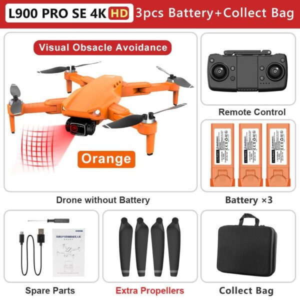L900 PRO SE Drone - 4K HD Dual Camera Drone Visual Obstacle Avoidance Brushless Motor GPS 5G WIFI RC Dron Professional FPV Quadcopter 4 L900 PRO SE Drone - 4K HD Dual Camera Drone Visual Obstacle Avoidance Brushless Motor GPS 5G WIFI RC Dron Professional FPV Quadcopter — изображение 4
