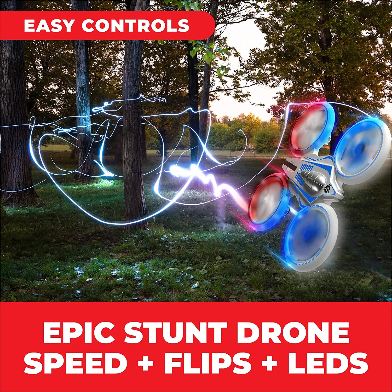 Force1 UFO 4000 Mini Drone for Kids - LED Remote Control Drone, Small RC Quadcopter for Beginners with LEDs, 4-Channel Remote Control, 2 Speeds, and 2 Drone Batteries 5 Force1 UFO 4000 Mini Drone for Kids - LED Remote Control Drone, Small RC Quadcopter for Beginners with LEDs, 4-Channel Remote Control, 2 Speeds, and 2 Drone Batteries - صورة Force1 UFO 4000 Mini Drone for Kids - LED Remote Control Drone, Small RC Quadcopter for Beginners with LEDs, 4-Channel Remote Control, 2 Speeds, and 2 Drone Batteries - صورة 5