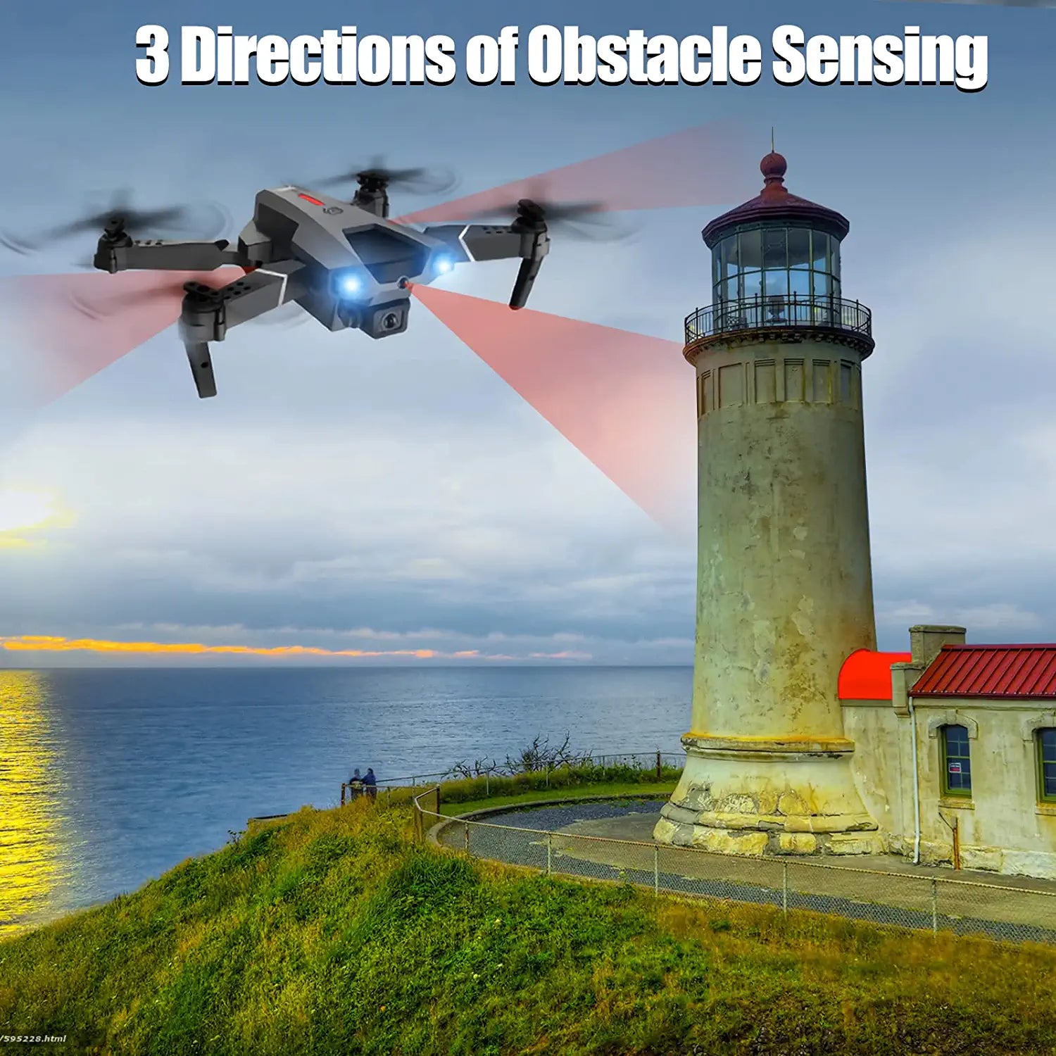 MENXI P5 Drone - with Camera for Adults Kids 1080P HD,RC Quadcopter WiFi FPV Live Video,Voice Control,Gesture Control,Altitude Hold,Headless Mode,Gravity Sensor,3 Directions of Obstacle Sensing,3D Flip 5 MENXI P5 Drone - with Camera for Adults Kids 1080P HD,RC Quadcopter WiFi FPV Live Video,Voice Control,Gesture Control,Altitude Hold,Headless Mode,Gravity Sensor,3 Directions of Obstacle Sensing,3D Flip - Image 5