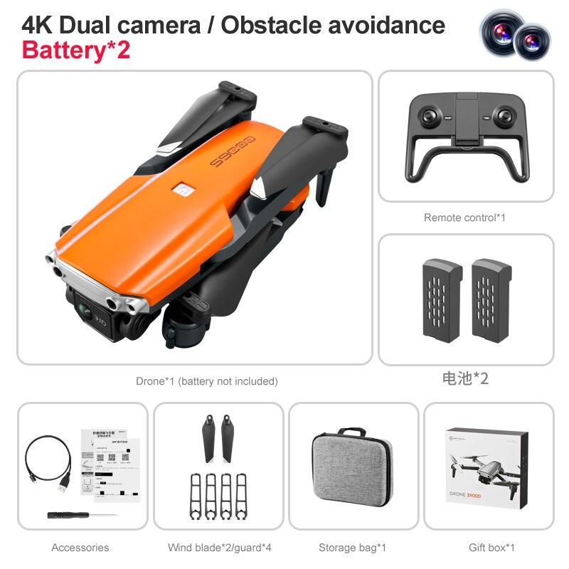 S9000 Drone - Aerial Photography 4K HD Obstacle Avoidance Dron with Camera Optical Flow Positioning Folding Guadcopter Mini Drones 8 S9000 Drone - Aerial Photography 4K HD Obstacle Avoidance Dron with Camera Optical Flow Positioning Folding Guadcopter Mini Drones - Image 8