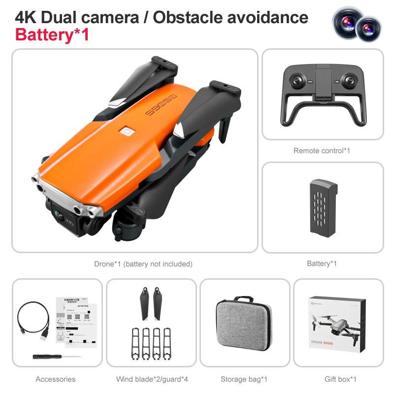 S9000 Drone - Aerial Photography 4K HD Obstacle Avoidance Dron with Camera Optical Flow Positioning Folding Guadcopter Mini Drones 6 S9000 Drone - Aerial Photography 4K HD Obstacle Avoidance Dron with Camera Optical Flow Positioning Folding Guadcopter Mini Drones - Image 6