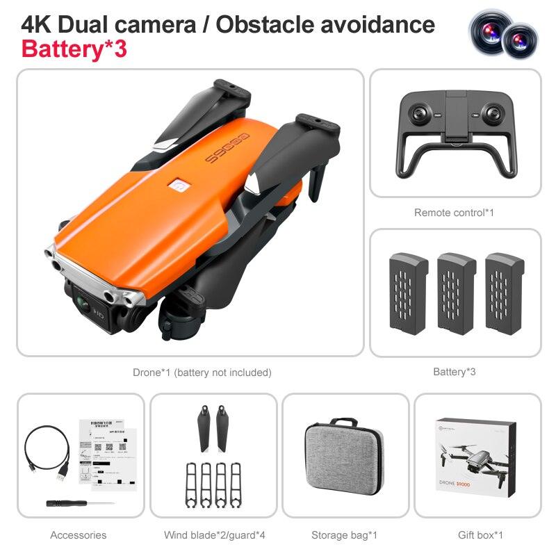 S9000 Drone - Aerial Photography 4K HD Obstacle Avoidance Dron with Camera Optical Flow Positioning Folding Guadcopter Mini Drones 4 S9000 Drone - Aerial Photography 4K HD Obstacle Avoidance Dron with Camera Optical Flow Positioning Folding Guadcopter Mini Drones - Image 4
