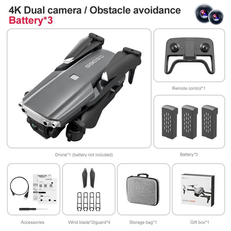S9000 Drone - Aerial Photography 4K HD Obstacle Avoidance Dron with Camera Optical Flow Positioning Folding Guadcopter Mini Drones 3 S9000 Drone - Aerial Photography 4K HD Obstacle Avoidance Dron with Camera Optical Flow Positioning Folding Guadcopter Mini Drones - Image 3