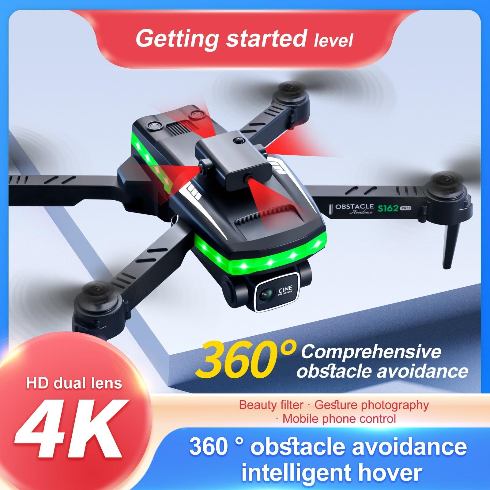 S162 Pro Drone - WIFI FPV With LED Light Bar HD 4K Beauty Shot Camera Height Hold RC Foldable Quadcopter Drones Kid Gift Toys - Image 14