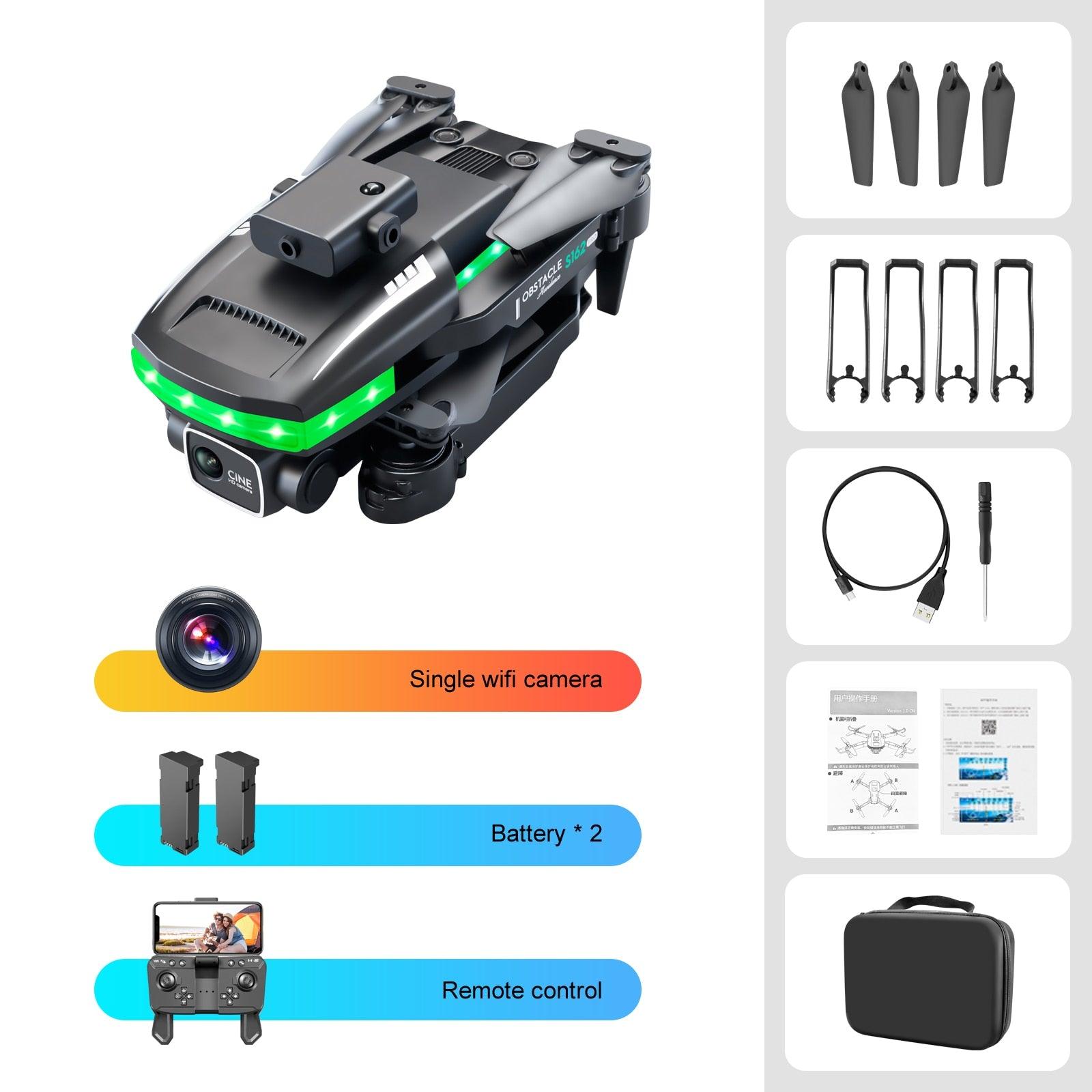 S162 Pro Drone - WIFI FPV With LED Light Bar HD 4K Beauty Shot Camera Height Hold RC Foldable Quadcopter Drones Kid Gift Toys - Image 5