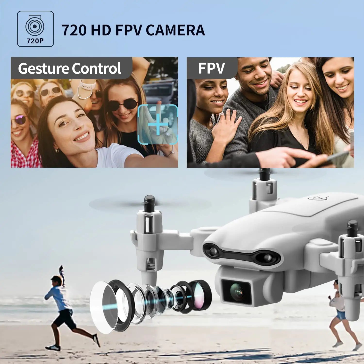 DroneEye 4DV9 Mini Drone - for Kids with 720P HD Camera FPV Live Video RC Quadcopter Helicopter for Adults beginners Toys Gifts,Altitude Hold, Waypoints Functions,One Key Start,3D Flips 9 DroneEye 4DV9 Mini Drone - for Kids with 720P HD Camera FPV Live Video RC Quadcopter Helicopter for Adults beginners Toys Gifts,Altitude Hold, Waypoints Functions,One Key Start,3D Flips - Image 9