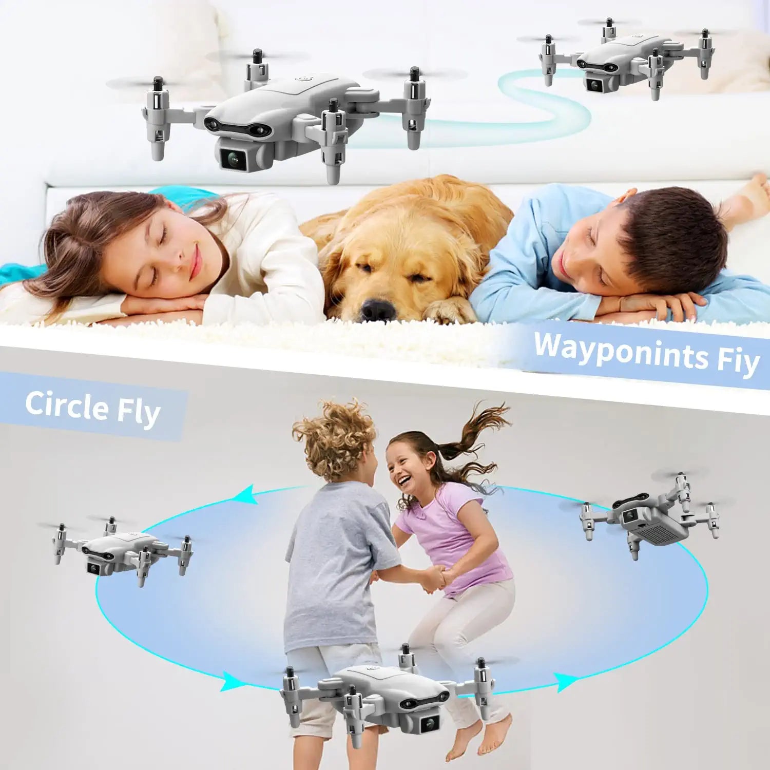 DroneEye 4DV9 Mini Drone - for Kids with 720P HD Camera FPV Live Video RC Quadcopter Helicopter for Adults beginners Toys Gifts,Altitude Hold, Waypoints Functions,One Key Start,3D Flips 6 DroneEye 4DV9 Mini Drone - for Kids with 720P HD Camera FPV Live Video RC Quadcopter Helicopter for Adults beginners Toys Gifts,Altitude Hold, Waypoints Functions,One Key Start,3D Flips - Image 6
