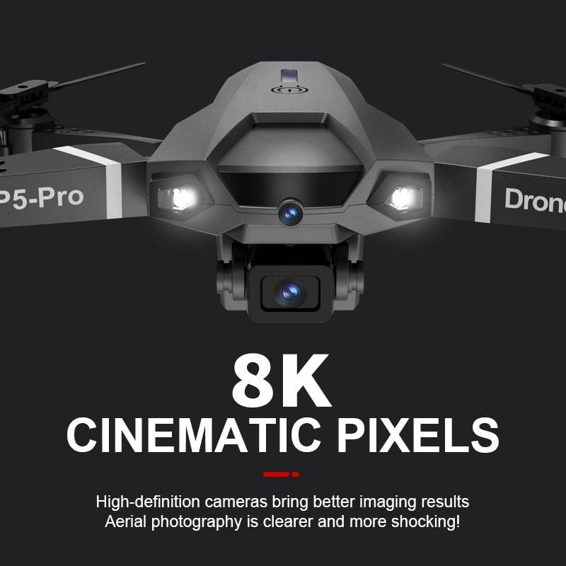 P5 Pro Drone - 2023 New Drone 8k HD Camera 5G WiFi Fpv ESC Aerial Photography RC Quadcopter Optical Flow Fixed Height Folding Dron Aircraft Toy 13 P5 Pro Drone - 2023 New Drone 8k HD Camera 5G WiFi Fpv ESC Aerial Photography RC Quadcopter Optical Flow Fixed Height Folding Dron Aircraft Toy — изображение 13