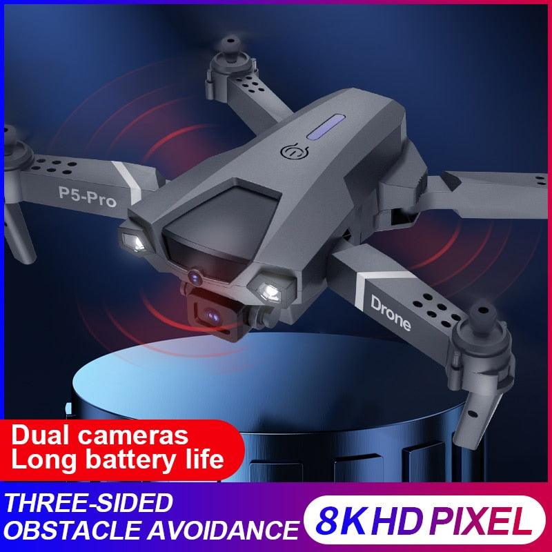 P5 Pro Drone - 2023 New Drone 8k HD Camera 5G WiFi Fpv ESC Aerial Photography RC Quadcopter Optical Flow Fixed Height Folding Dron Aircraft Toy 12 P5 Pro Drone - 2023 New Drone 8k HD Camera 5G WiFi Fpv ESC Aerial Photography RC Quadcopter Optical Flow Fixed Height Folding Dron Aircraft Toy — изображение 12