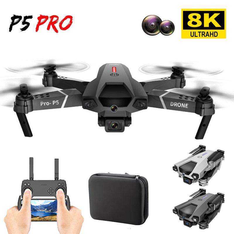 P5 Pro Drone - 2023 New Drone 8k HD Camera 5G WiFi Fpv ESC Aerial Photography RC Quadcopter Optical Flow Fixed Height Folding Dron Aircraft Toy 2 P5 Pro Drone - 2023 New Drone 8k HD Camera 5G WiFi Fpv ESC Aerial Photography RC Quadcopter Optical Flow Fixed Height Folding Dron Aircraft Toy — изображение 2