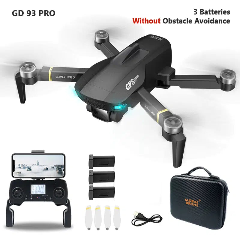 GD93 Pro Max Drone - GPS Foldable Drone With ESC Camera And Brushless Motors,LED Screen, Optical Flow Positioning, Brushless Motor, Trajectory Fight, 10 GD93 Pro Max Drone - GPS Foldable Drone With ESC Camera And Brushless Motors,LED Screen, Optical Flow Positioning, Brushless Motor, Trajectory Fight, — изображение 10