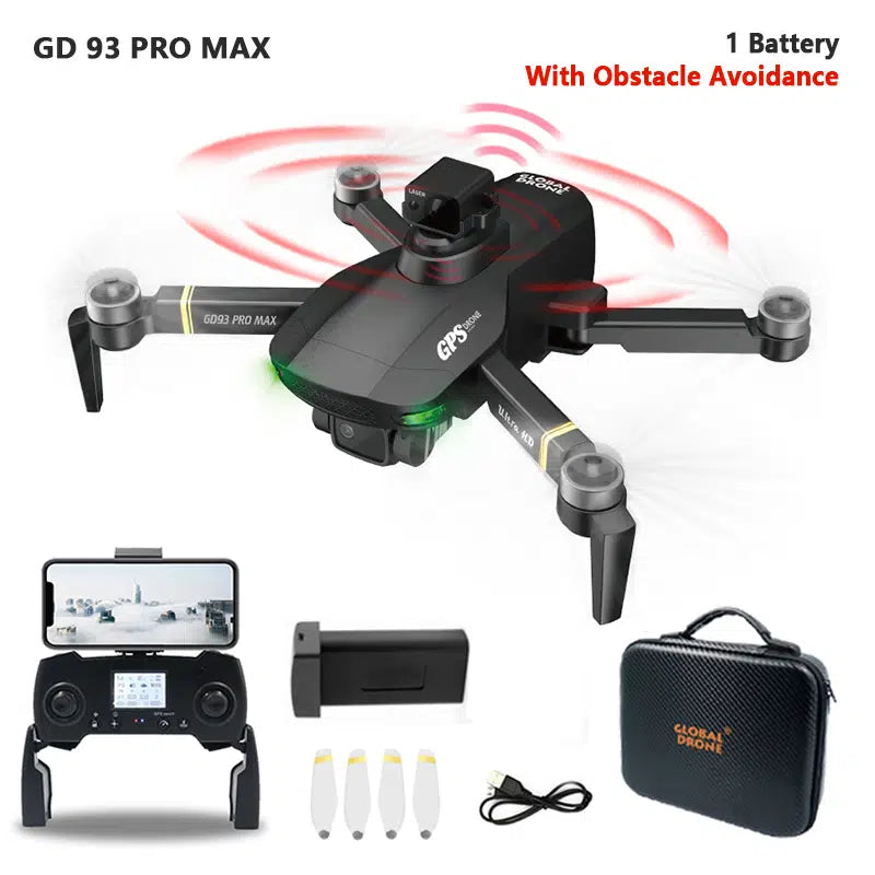 GD93 Pro Max Drone - GPS Foldable Drone With ESC Camera And Brushless Motors,LED Screen, Optical Flow Positioning, Brushless Motor, Trajectory Fight, 9 GD93 Pro Max Drone - GPS Foldable Drone With ESC Camera And Brushless Motors,LED Screen, Optical Flow Positioning, Brushless Motor, Trajectory Fight, — изображение 9