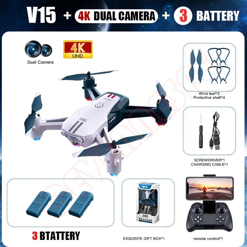 V15 Drone - 2024 New Mini Drone 4k Profesional Dron With 1080P HD Camera RC Drones Collapsible Quadcopter Airplane Remote Control Toys 9 V15 Drone - 2024 New Mini Drone 4k Profesional Dron With 1080P HD Camera RC Drones Collapsible Quadcopter Airplane Remote Control Toys — изображение 9