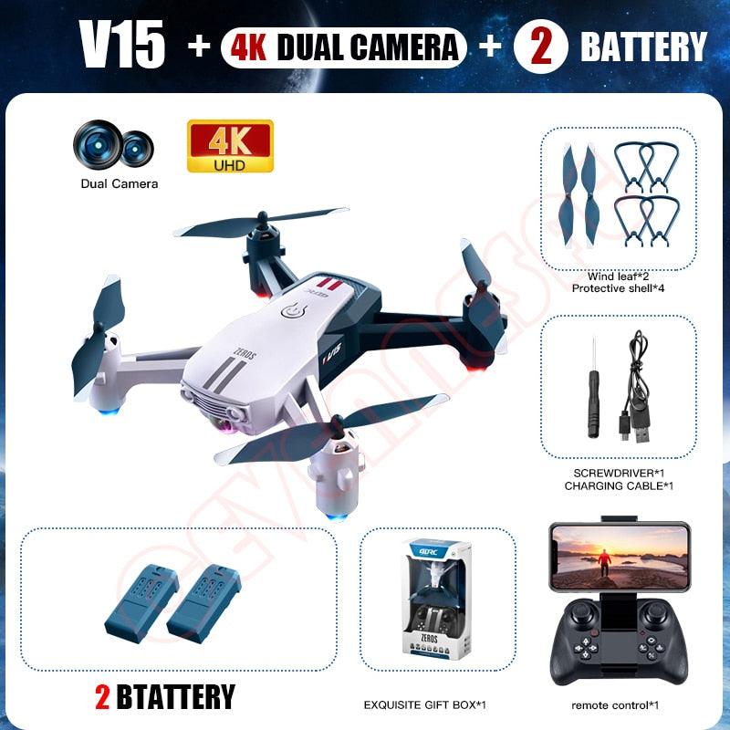 V15 Drone - 2024 New Mini Drone 4k Profesional Dron With 1080P HD Camera RC Drones Collapsible Quadcopter Airplane Remote Control Toys 6 V15 Drone - 2024 New Mini Drone 4k Profesional Dron With 1080P HD Camera RC Drones Collapsible Quadcopter Airplane Remote Control Toys — изображение 6
