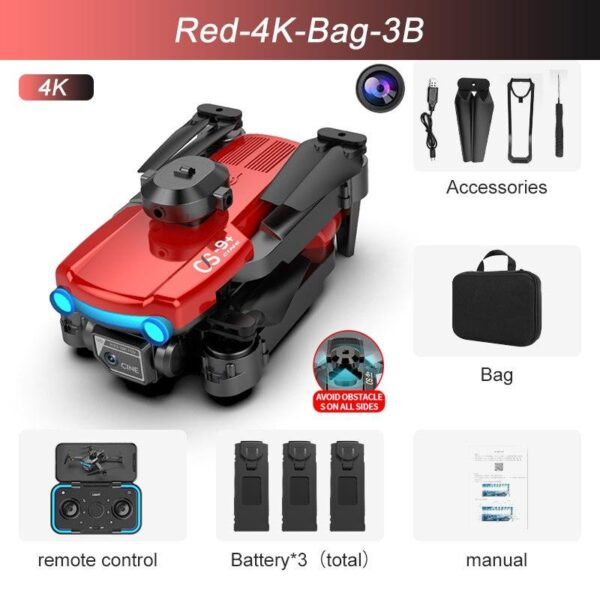 2024 New XYRC CS9 Mini Drone - 4K Dual Camera Four Side Obstacle Avoidance Optical Flow Positioning Foldable Quadcopter Toys Gifts 10 2024 New XYRC CS9 Mini Drone - 4K Dual Camera Four Side Obstacle Avoidance Optical Flow Positioning Foldable Quadcopter Toys Gifts - صورة 2024 New XYRC CS9 Mini Drone - 4K Dual Camera Four Side Obstacle Avoidance Optical Flow Positioning Foldable Quadcopter Toys Gifts - صورة 10