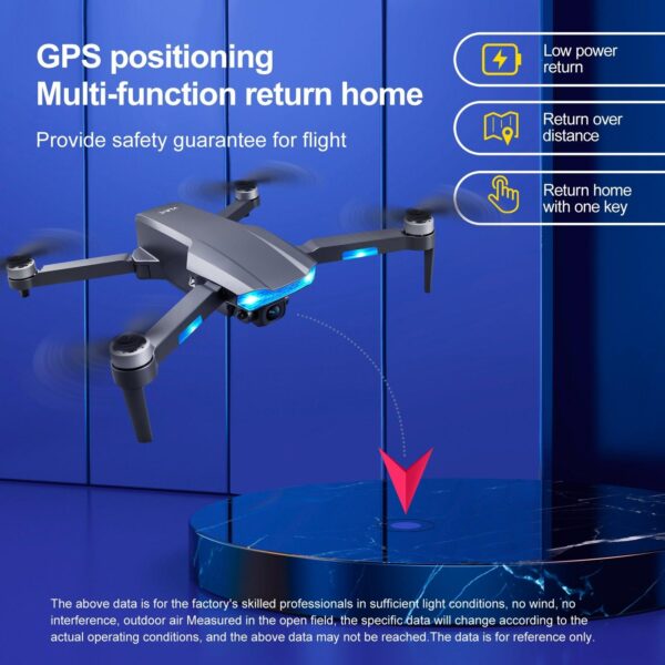 QJ S106 GPS Drone - 8K HD Professional Dual Camera Anti-shake gimbal Brushless Motor 181g RC helicopter Foldable Quadcopter - صورة QJ S106 GPS Drone - 8K HD Professional Dual Camera Anti-shake gimbal Brushless Motor 181g RC helicopter Foldable Quadcopter - صورة 19